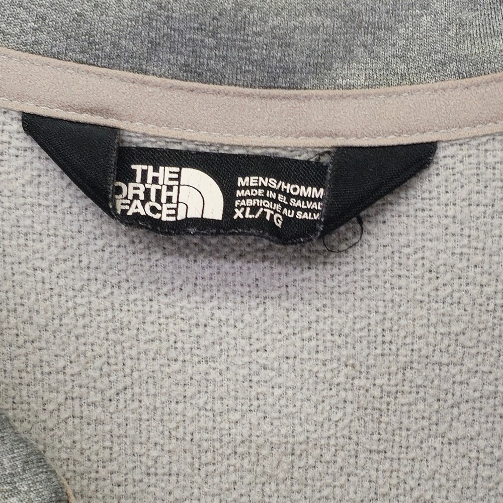 The North Face Quarter Zip Pullover Mens XL Gray Excellent - Picture 3 of 3
